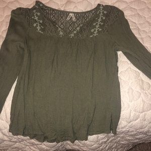 Long Sleeve Green top